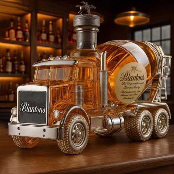Szklana Karafka W KształCie CiężAróWki, 350 Ml, Szczelnie ZamknięTa, Pusta Butelka Na Alkohol Do Przechowywania Whisky, WóDki, Wina Bian Brown-image