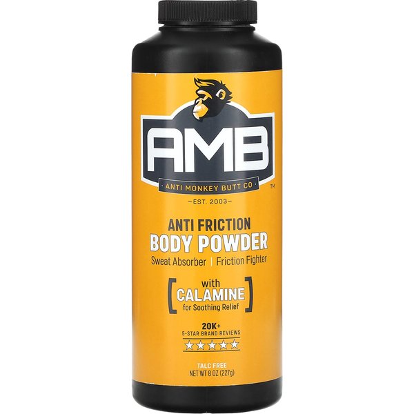 Anti Monkey Butt, Polvo Corporal Anti-FriccióN, 8 Oz (227 Gramos) Black-image