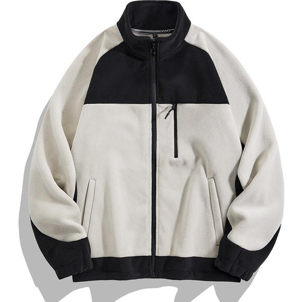Kurtka Polarowa MęSka Nowa Zimowa Outdoor Sports Cardigan Bluza Polarowa CiepłA Kurtka MęSka 4XL Gray-image