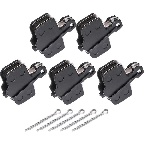 5 Par 30MM Klocki Hamulcowe Tarczowe Do Roweru GóRskiego ŻYwiczne PółMetaliczne Klocki Hamulcowe Do Elektromobilu Black-image