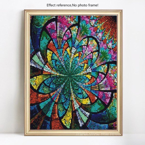 Pintura De Diamantes Mandala Bordado De Diamantes Pantalla Completa Flores Diamante 20X30-image