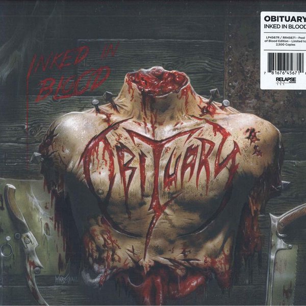 PłYta Lp Obituary - Inked In Blood RR45671 Relapse Records 2022 Us Rock-image