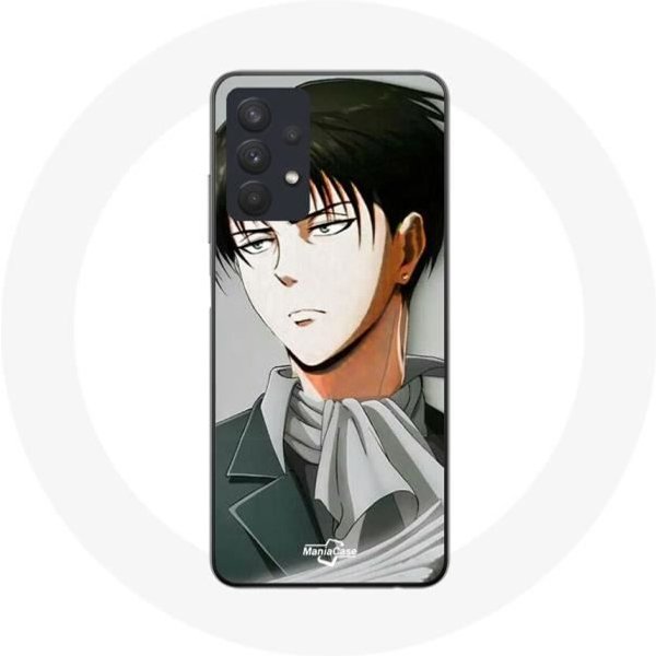 Funda - Maniacase - Samsung Galaxy A32 5G - Manga Ataque A Los Titanes - Silicona - Flexible Negro-image