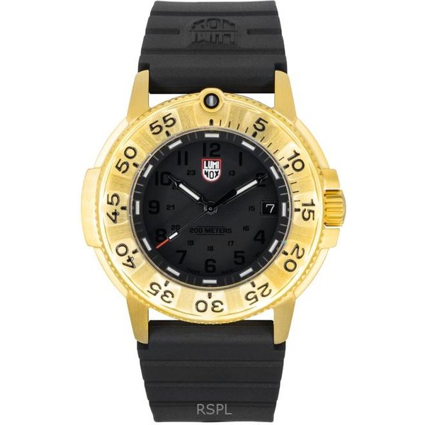 Luminox Navy Seal Correa De Goma Negra Esfera Negra Cuarzo Reloj De Buceo Para Hombre XS.3221.NSF 200M-image