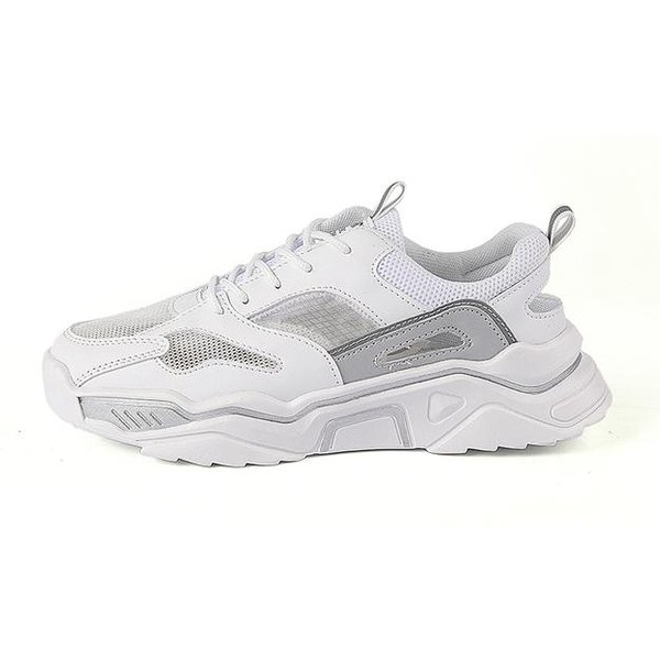 Zapatos Deportivos CóModos Para Hombre Verano Malla Hueca Transpirable Zapatos Para Correr Para Hombre Anti -Ocio VersáTiles Zapatos Vulcanizados Para Hombre 43 Blanco-image