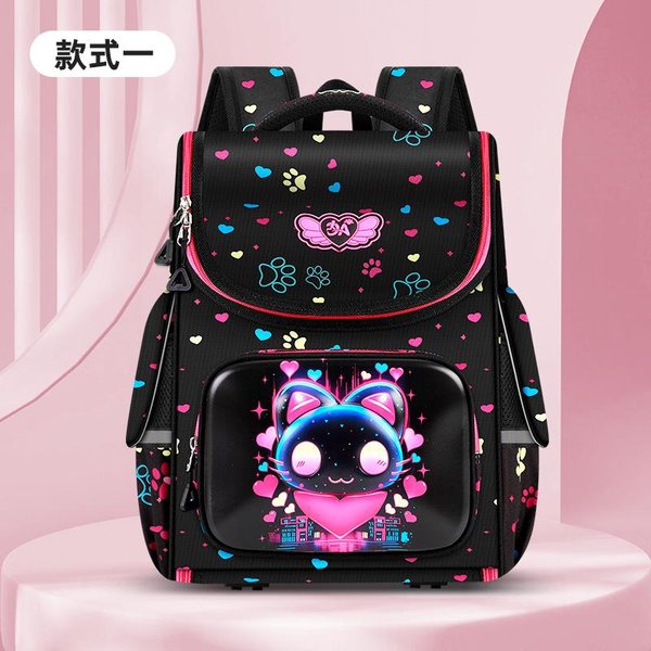 Nuevas Mochilas Escolares Impermeables Para NiñOs NiñAs Mochila Infantil Mochila OrtopéDica Mochila Escolar Mochila De Primaria Mochila Pink-image