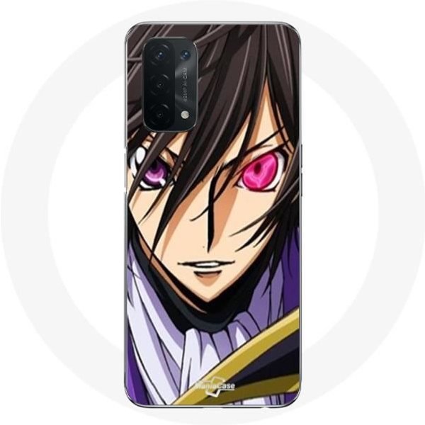 Funda - Maniacase - Oppo A74 5G - Anime Code Geass Lelouch - Silicona - Flexible Negro-image
