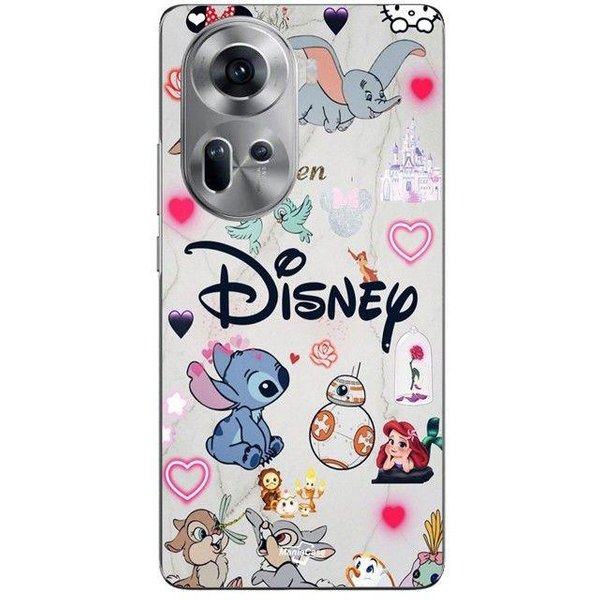 Coque De TéLéPhone - Maniacase - Oppo Reno 11 5G - Silicone - Souple - Disney Personnages Negro-image