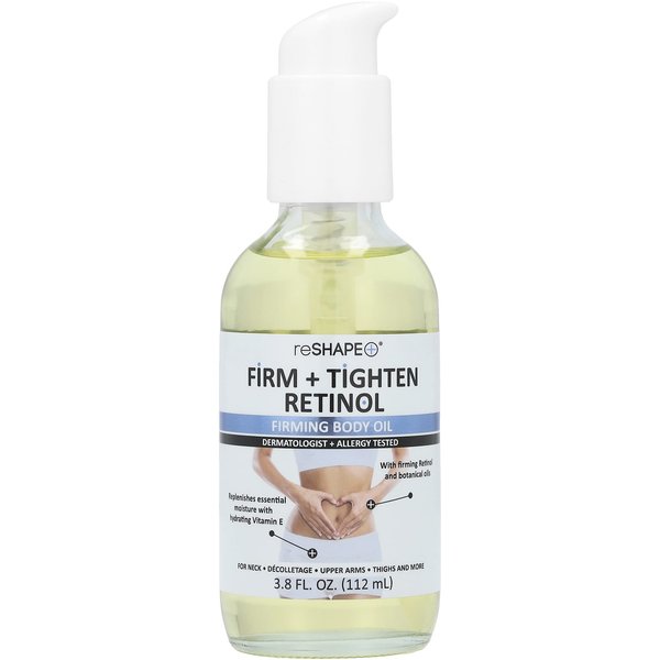 Reshape Plus, Firm + Tyton Retinol, Aceite Corporal Reafirmante, 3,8 Fl Oz (112 Ml) White-image