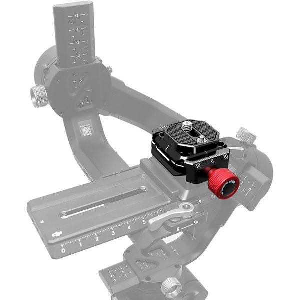 Zestaw Adaptera Zacisku Szybkiego Zwalniania Z PłYtką Szybkiego Zwalniania Arca Swiss Z Otworem śRubowym 1/4 I 3/8 Cala Ze Stopu Aluminium Dla Czarny-image