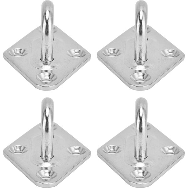 4 Piezas 304 Acero Inoxidable Placa Ojo Gancho De Montaje En Techo Pared Para Columpios Hamacas Decoraciones-image