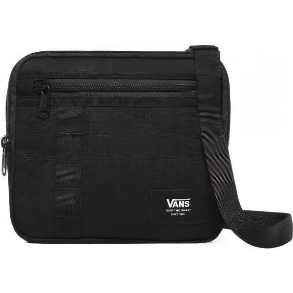 Bolso De Hombro De Tela De Nylon Vans, Bolso Cruzado Regular Unisex Negro Puro VN0A4RUH6ZC-image