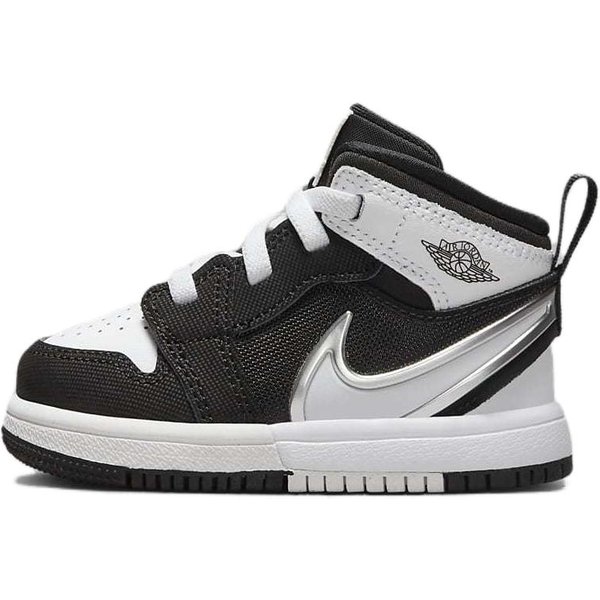 Zapatillas De Bebé Air Jordan 1 Mid RM Easyon TD Negro Blanco FQ1283-001 26-image