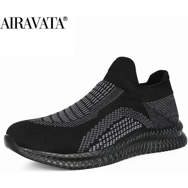 Zapatos De Hombre Mocasines Zapatos Casuales Para Caminar Moda Slip On Masculino Zapatos Para Conducir Planos Talla 39-46 46 Negro/Gris-image