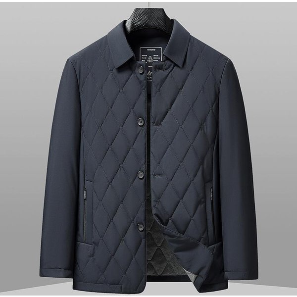 Abrigo De AlgodóN Para Hombre De Largo Medio CáLido Casual Abrigo De AlgodóN Para Hombre De Mediana Edad Chaqueta Acolchada De AlgodóN Para Hombre Chaqueta De Papá Hombre 3XL-image
