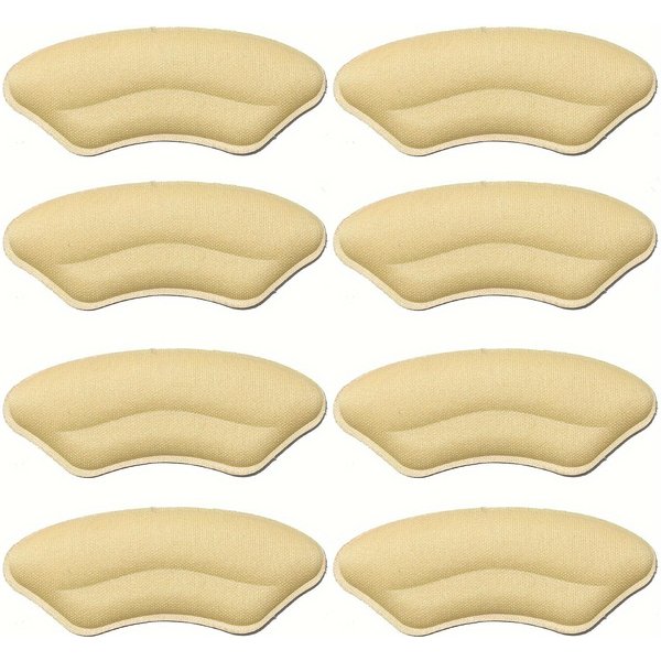 8 Protectores De TalóN Para Zapatos Demasiado Grandes Autoadhesivos Protectores De TalóN Plantillas De TalóN Mejoran El Ajuste Y La Comodidad Del Zapato Previenen El Deslizamiento Del TalóN Caqui-image