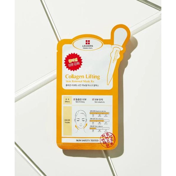 Leaders Cosmetics Insolution Mascarilla Renovadora De Piel Lifting Con ColáGeno Rx 10 Hojas None Orange-image