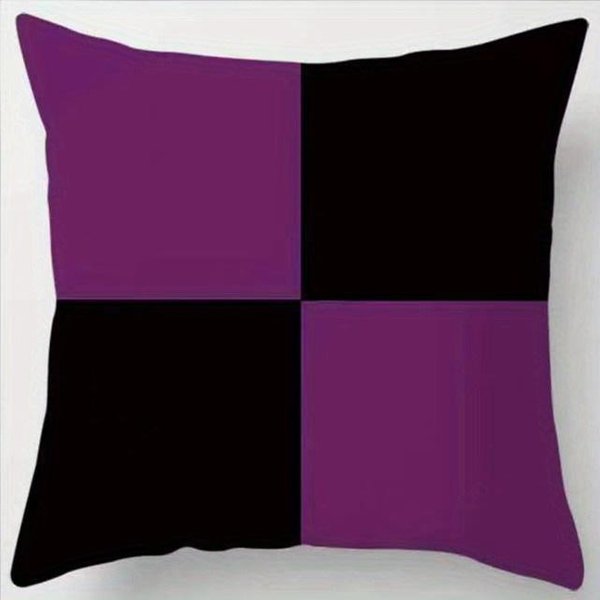 Dekoracja Domu Kolorowy Kraciasty WzóR Poszewki Na Poduszki WzóR Poszewka Na Poduszkę Odpowiednia Do Sofy Sypialni Samochodu Poszewka Na Poduszkę 50X50Cm-image