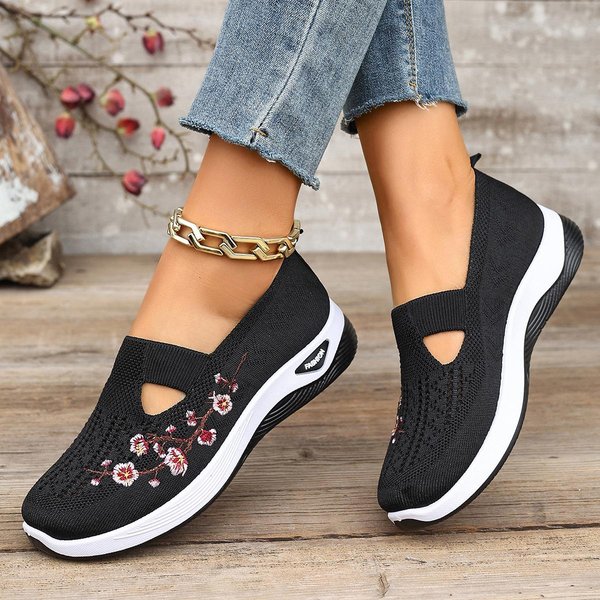 Letnie OddychająCe Damskie Sneakersy AntypośLizgowa MięKka Podeszwa Buty Casualowe Buty Do Chodzenia 38 Gray-image