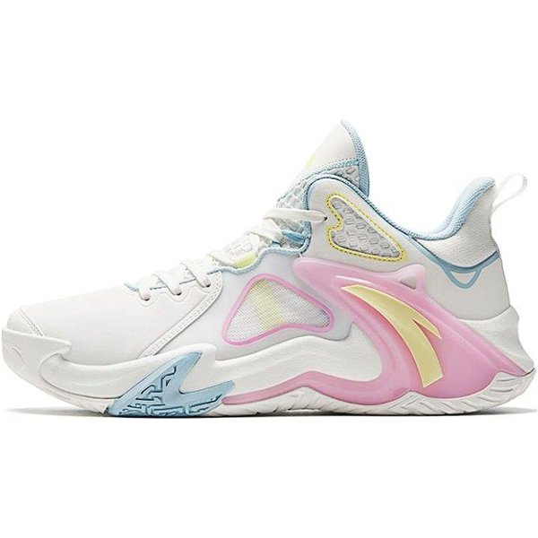 Anta Air Space 4 Materiał AntypośLizgowe Odporne Na ŚCieranie Niskoprofilowe Buty Do KoszykóWki MęSkie Trampki BiałE Niebieskie RóżOwe 912321608S-3 40-image