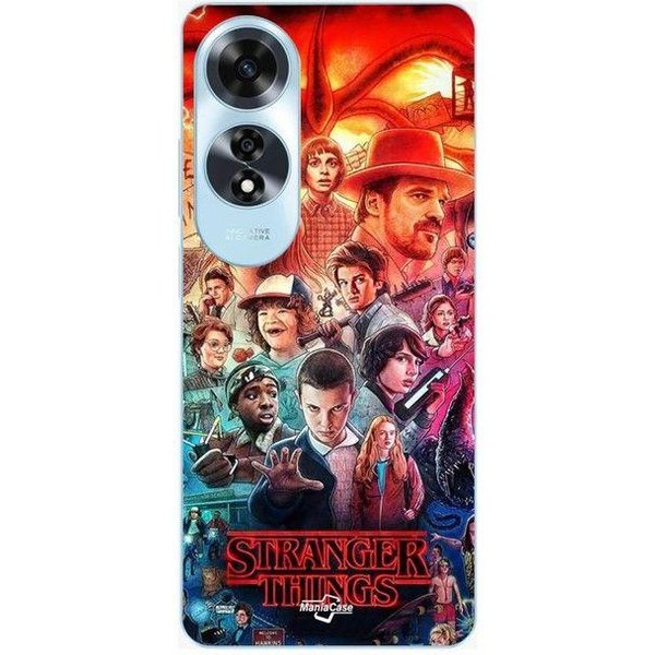Coque Pour Oppo A60 Stranger Things SéRie Saison 4 Maniacase Negro-image