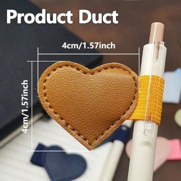 Soporte Para BolíGrafo De Cuero PU De 1 Pieza - Soporte EláStico Autoadhesivo Para BolíGrafo Para Cuadernos, Diarios, Planificadores, Fundas Para Tablet Y Ordenadores PortáTiles Brown-image