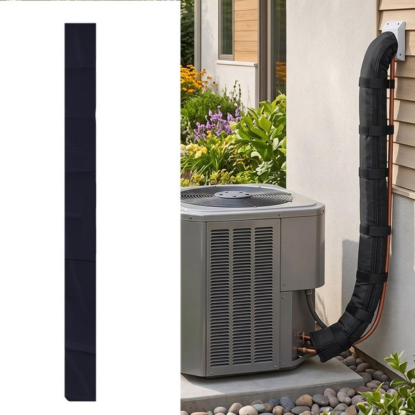 3-Warstwowa OsłOna Izolacyjna Na Miedziane Rury Hvac Z Tkaniny Oxford 600D Do KlimatyzatoróW Split - Ochraniacz Na Przewody ZewnęTrzne-image