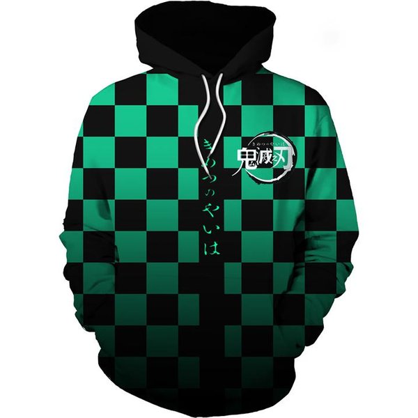 Anime Demon Slayer Kimetsu No Yaiba 3D Bluza Z Kapturem Bluzy Demon Slayer Agatsuma Zenitsu Tomioka Giyuu Cosplay MężCzyźNi PłAszcz StróJ L Blue-image