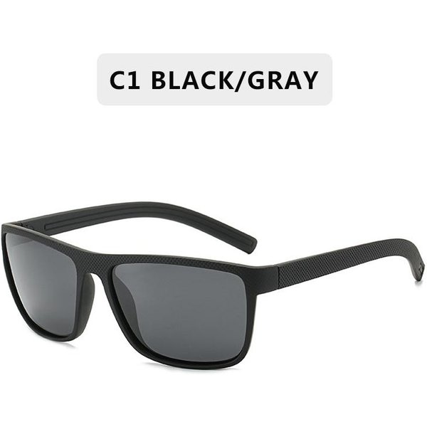Gafas De Sol Polarizadas Estilo Deportivo Vintage Para Hombre Lujo DiseñAdor ConduccióN Retro Cuadradas Gafas De Sol Para Mujer Gafas Other Black-image