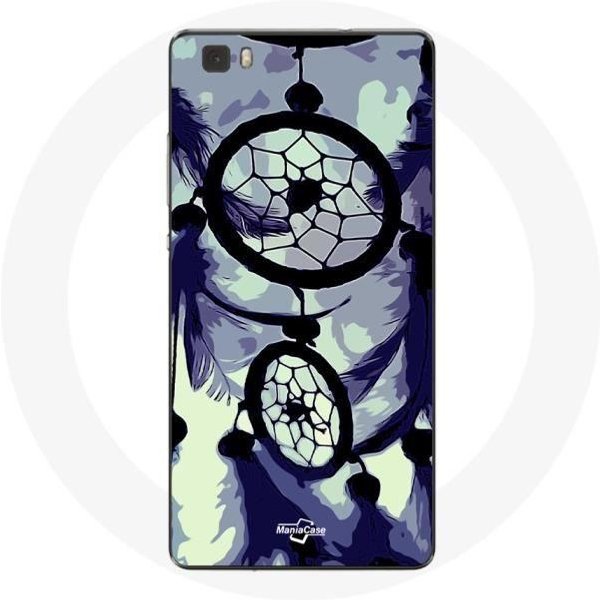 Funda Para Huawei P8 AtrapasueñOs Morado Gris Y Negro-image