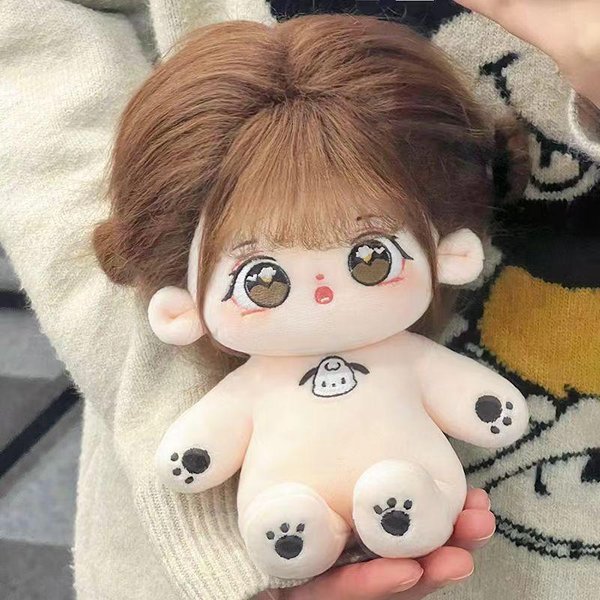 20Cm Kawaii Pluszowa BawełNiana Lalka MożE Zmieniać Ubrania DIY Przebieranki MięKkie Wypchane Pluszowe Zabawki Kolekcja Prezenty Urodzinowe Dla Dzieci-image