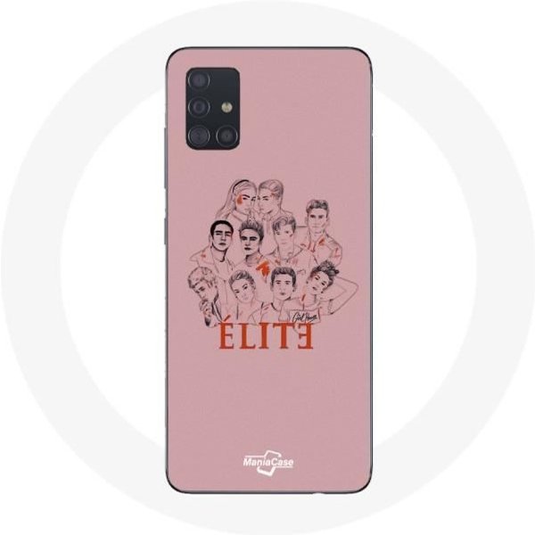 Funda - Elite - Samsung Galaxy A71 - Flexible - Rosa - Muestra Personajes Fanart Logo-image