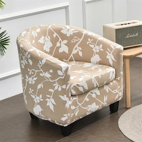 Funda EláStica Para Sofá Club, Estilo GeoméTrico Dividido, Funda Para SillóN Tipo BañEra, Fundas EláSticas De Spandex Para Sofá Y SillóN Con Funda Para CojíN.-image