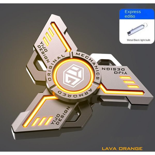 Antystresowy EDC Luminous Fidget Spinners Alloy Metal Hand Spinner Noctilucent Gyro Stress Relief Toys For Adult Kid Toys White-image