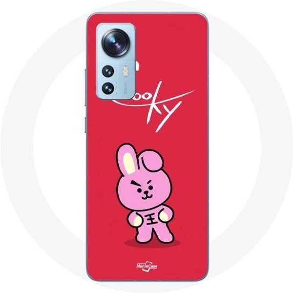Funda Para Xiaomi Mi 12 / 12X BTS Bangtan Boys BT21 Cooky Fondo Rojo-image