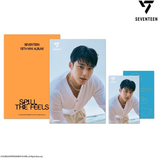 Postal Lenticular 3D De Seventeen + 1 Mini Tarjeta FotográFica Spill THE Feels Ver Orange-image