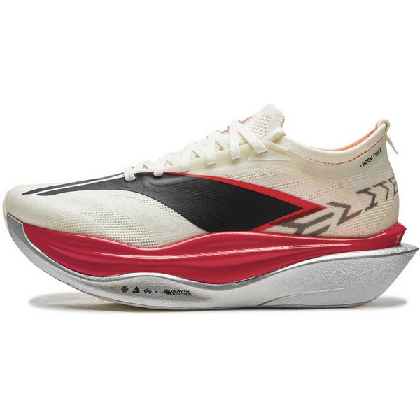 Li Ning Feidian 6 Elite Niskie Buty Do Biegania MaratońSkiego Z PłYtką WęGlową Unisex SzampańSki BiałY ARMW001-5 43 White-image