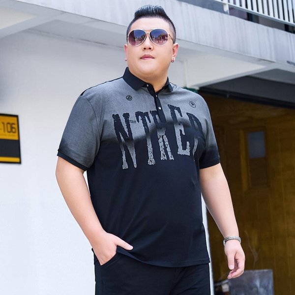 Camiseta Polo Extragrande De Manga Corta Para Hombre, De Talla Grande, Con Solapa, De Verano, Nueva, De Talla Grande, De Manga Corta, 7XL 6XL Azul-image