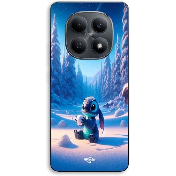 Coque De TéLéPhone - Maniacase - Xiaomi Redmi Note 15 5G - Silicone TPU - Motif Stitch 3D - Noir-image