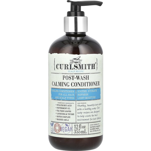 Curlsmith, Acondicionador Calmante Postlavado, Para Todo Tipo De Cabello Y Cuero Cabelludo, 12 Fl Oz (355Ml) White-image