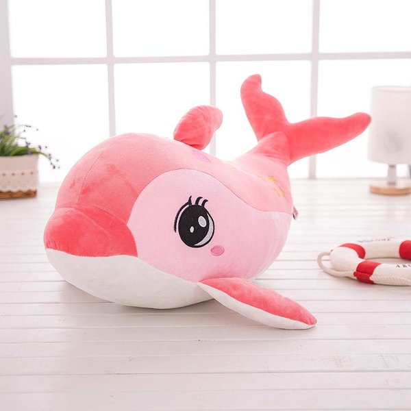 Pluszowy Delfin Szmaciana Lalka Lalka Poduszka Do Spania Leniwa Na ŁóżKu Rozmiar Queen Lalka Dziewczynka Urocza DłUga Poduszka 55Cm-image
