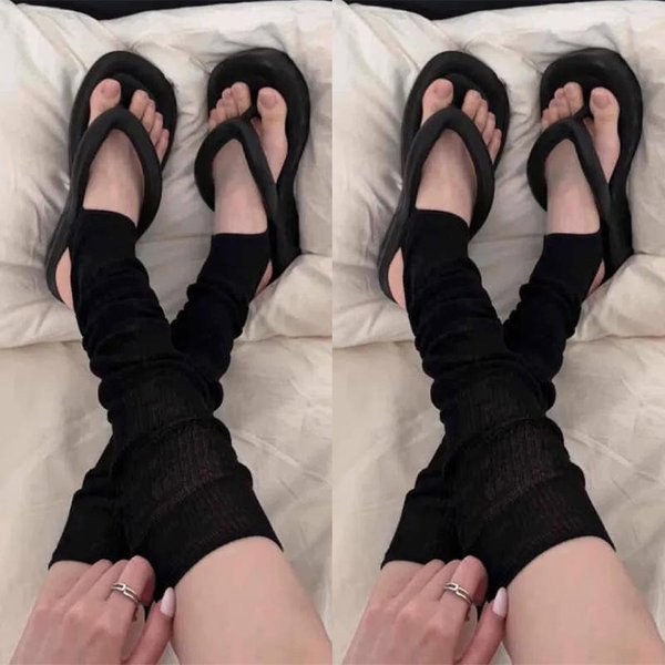 3 Pares Nuevos Calcetines De Verano Estilo Ballet Simple Harajuku Color SóLido De Media Pantorrilla Calcetines De Pantorrilla ProteccióN Solar Pisando Los Pies Medias JK One Size Gray-image