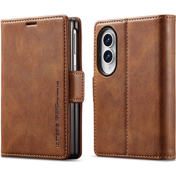 Luksusowy Biznesowy Portfel Z Miejscem Na Karty Etui SkóRzane Do Samsung Galaxy Z Fold8 Fold 8 Odporne Na WstrząSy Book Stand Cienkie Dopasowanie Pokrowiec Rfid Galaxy Z Fold 8-image