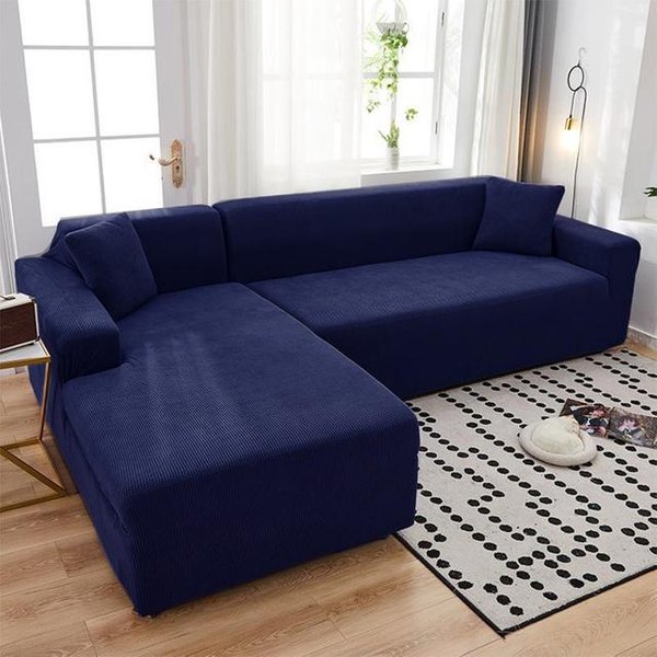 Funda Gruesa Para Sofá, Funda EláStica Estampada Para Sofá Esquinero Para SalóN, Funda Para Sofá En Forma De L, DecoracióN Del Hogar De 1/2/3/4 Plazas 2-Seat 145-185Cm-image