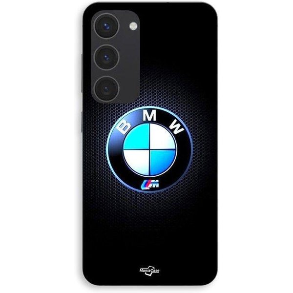 Funda De TeléFono - Maniacase - Samsung Galaxy S23 - Logo Bmw M - Silicona - Carbono Luminoso Negro-image