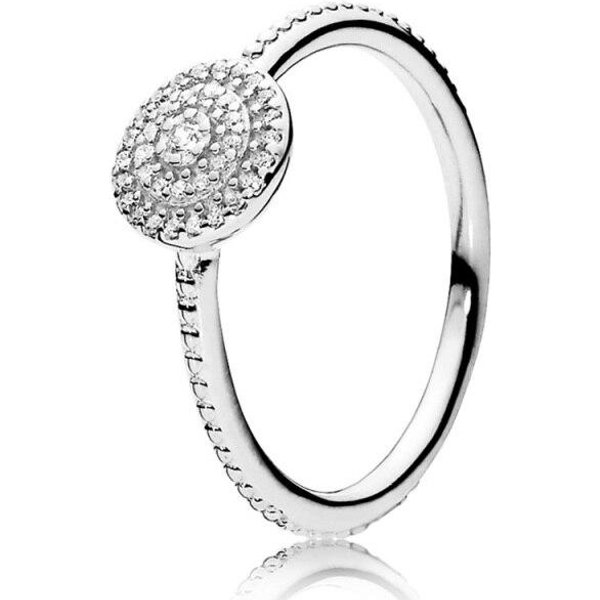 Anillo Elegante Brillante De Plata De Ley 925 Moda Damas Anillo DIY JoyeríA 7 Gray-image