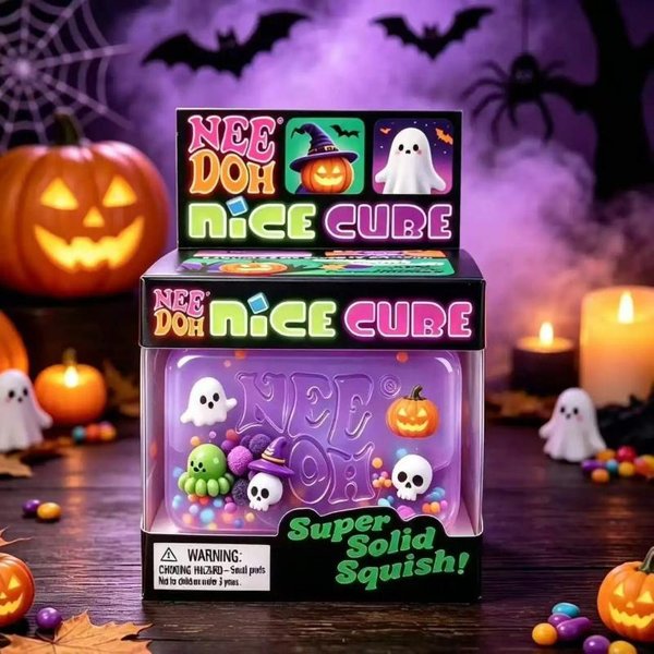 Needoh PająK Dynia Squishy Zabawka Fidget Halloween MięKka Do ŚCiskania OdstresowująCa Sensoryczna OdprężAjąCa Prezent-image