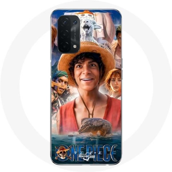 Funda - Maniacase - Oppo A74 5G - One Piece Luffy - Flexible - Negra-image