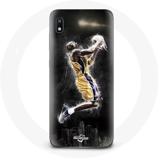 Funda - Maniacase - Samsung Galaxy A10 - Silicona Negra - DiseñO Kobe Bryant 24 - Flexible Negro-image