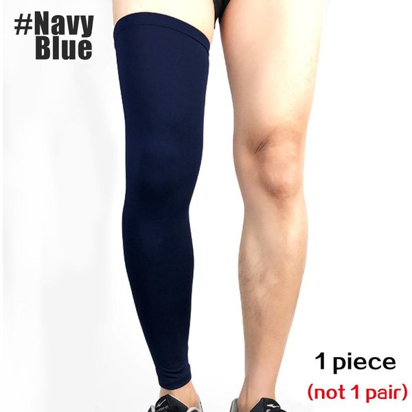 1 Par De Calentadores De Piernas De CompresióN Para Baloncesto FúTbol Ciclismo Rodilleras Y Mangas Para Pantorrillas ProteccióN Solar UV Calcetines Deportivos Hombres Mujeres M-image